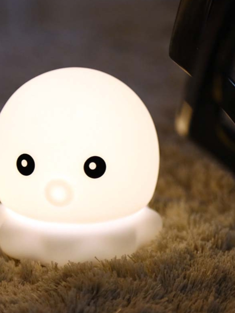 Unk White Octopus Night Light Breathing Octopus Guided Light Sleep Aid
